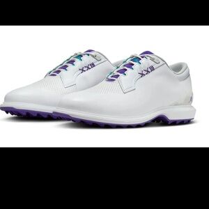 NIKE AIR JORDAN ADG 5 Golf Spikeless Shoes White Grape Ice FQ6642-100 NWOB